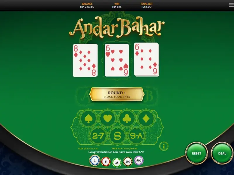 Table Games বিভাগের কার্ড ভিজ্যুয়াল